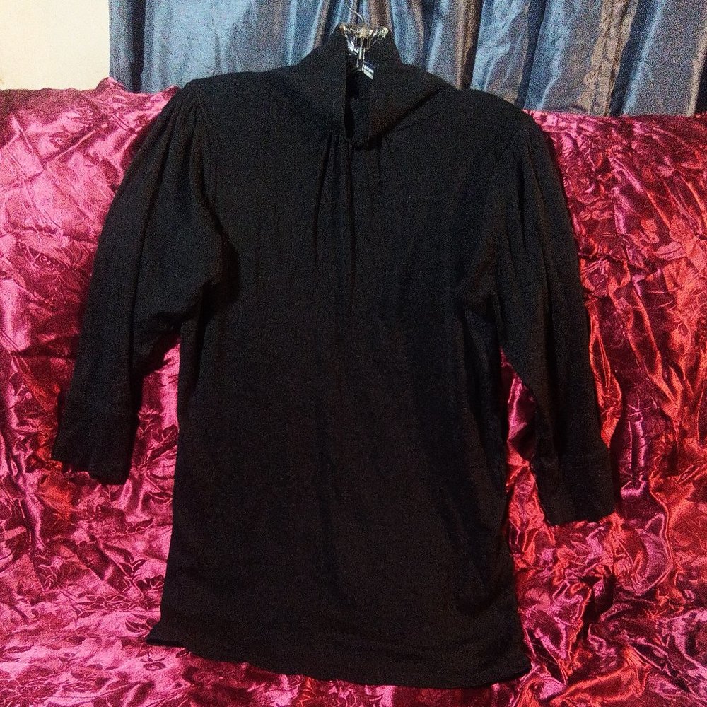 Beautiful Black With Silver Blouse